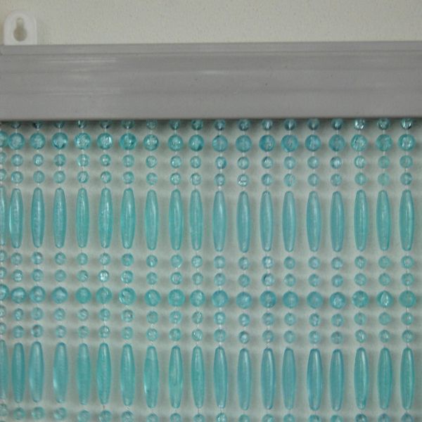 Rideau de porte en perles bleues et transparentes Frejus - CASA