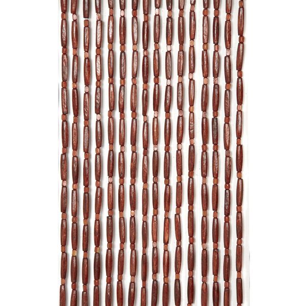 Rideau de porte en perles de bois