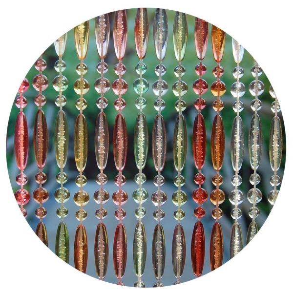 Rideau de porte en perles multicolores Stresa