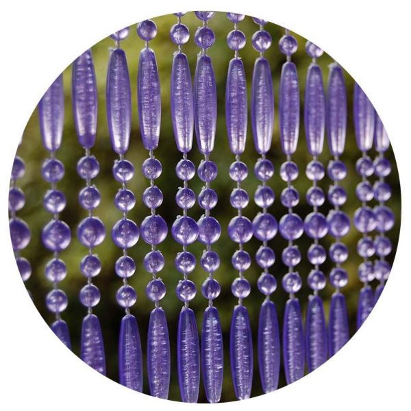 Rideau de porte en perles violettes Fréjus