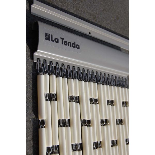 Rideau de porte en polyéthylène beige et acier  Campos - LAD-0122