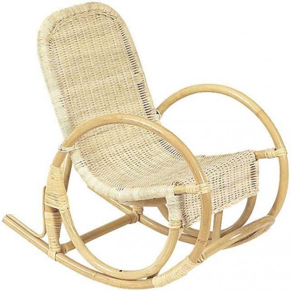 Rocking chair pour enfant en rotin pablo