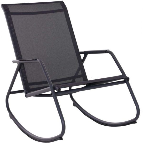 Rocking chair en acier epoxy Noa