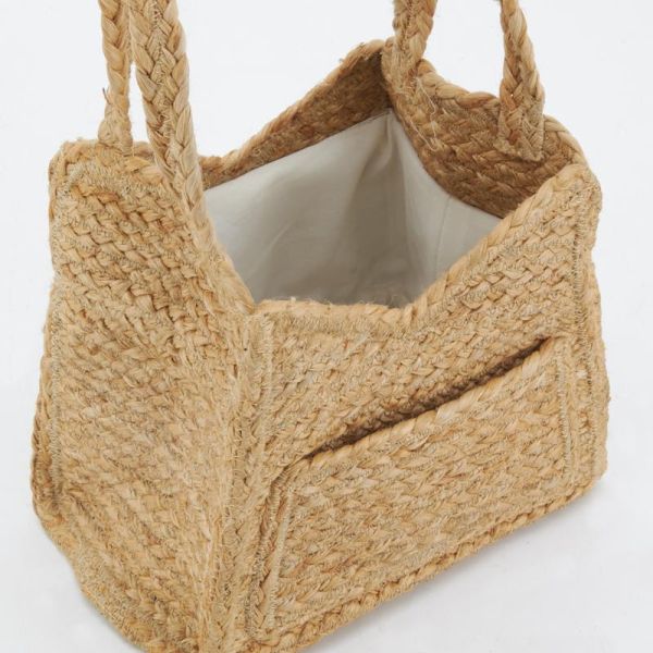 Sac bandoulière en jute tressé - 5