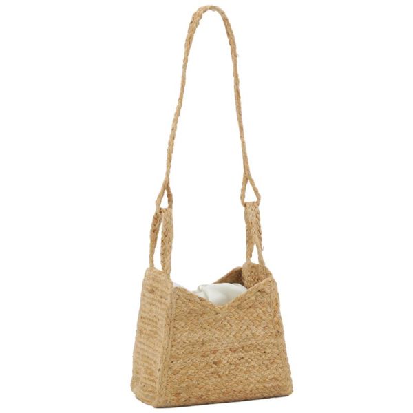 Sac bandoulière en jute tressé - 6