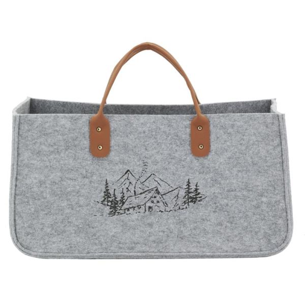 Sac à bûches en feutrine - AUB-6010