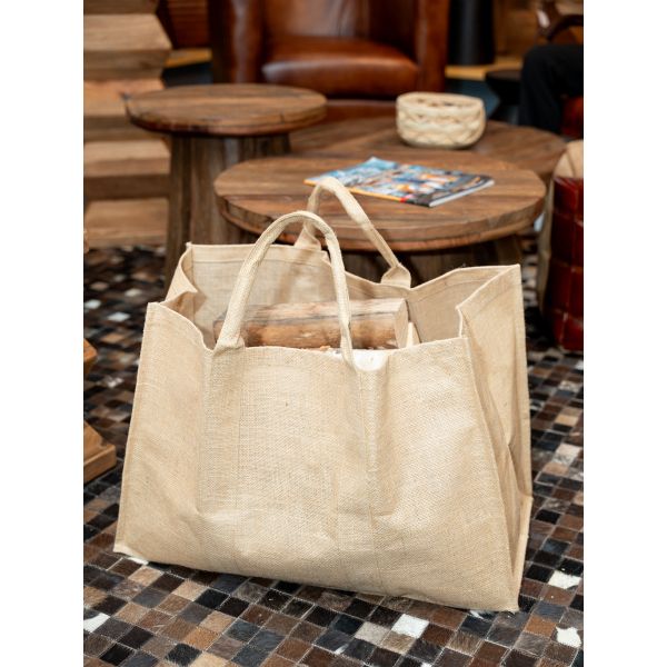 Sac à bûches en jute - 5