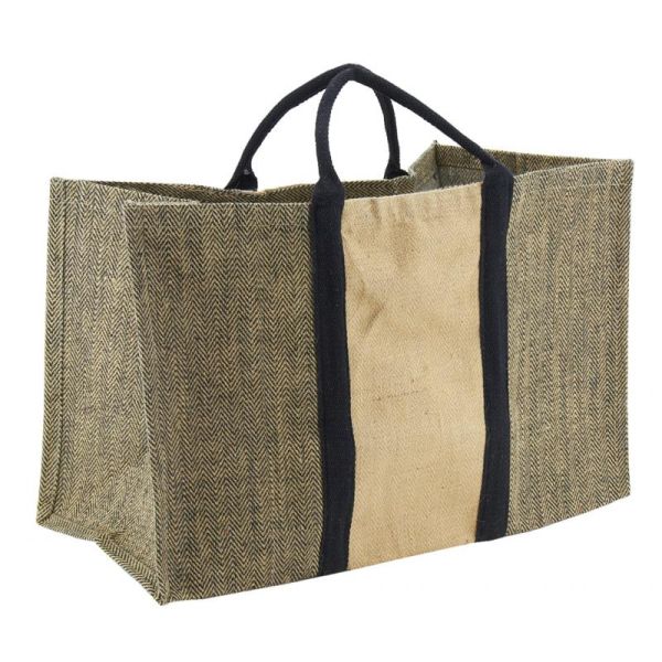 Sac à bûches en jute