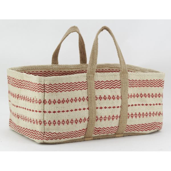 Sac à bûches en jute naturel et teinté - AUBRY GASPARD