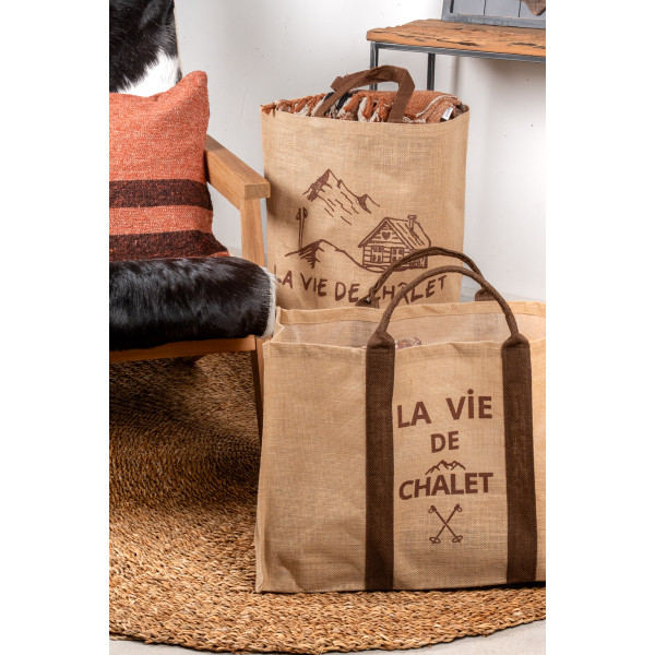 Sac à bûches en jute - 6