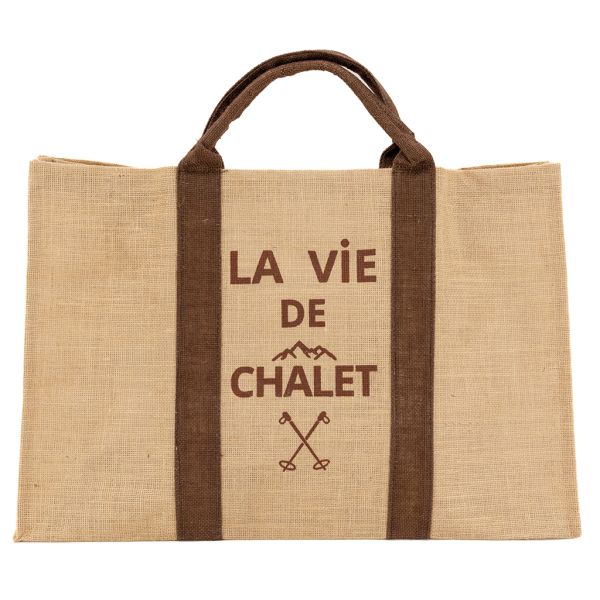 Sac à bûches en jute - 14,90