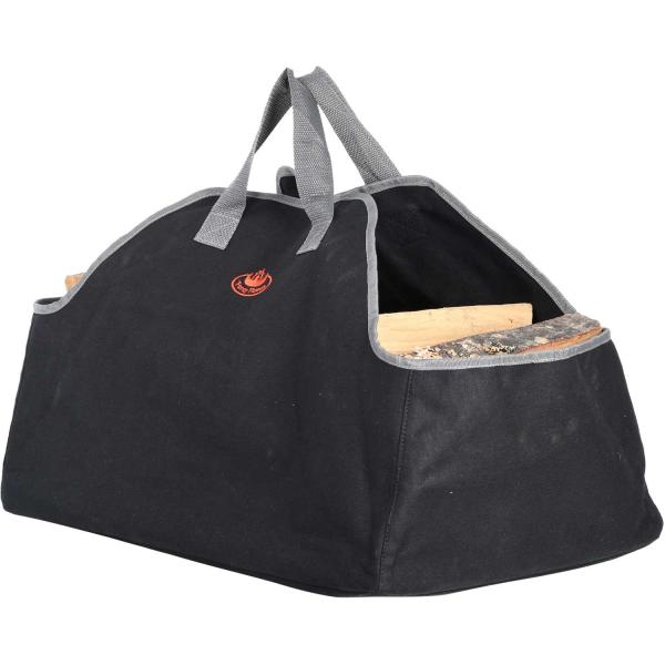 Sac à bûches en polyester noir - 24,90