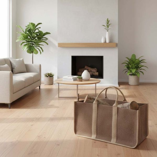 Sac à bûches en toile de jute - AUBRY GASPARD