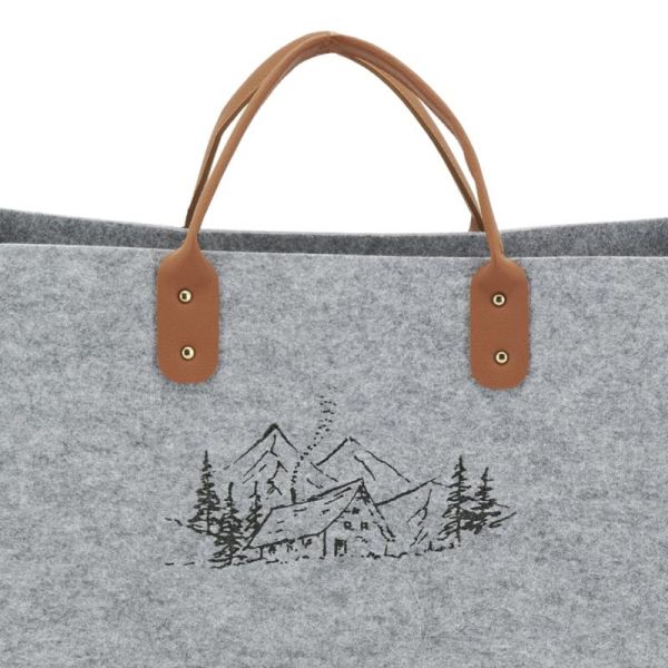 Sac à bûches en feutrine - 17,90