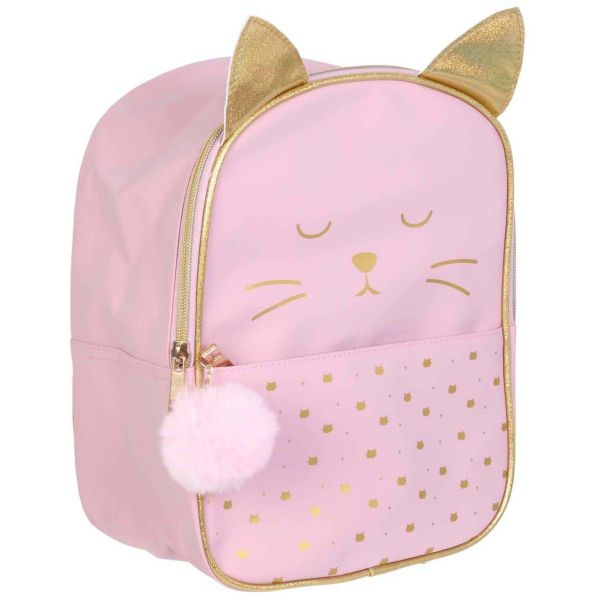 Sac à dos enfant chat rose