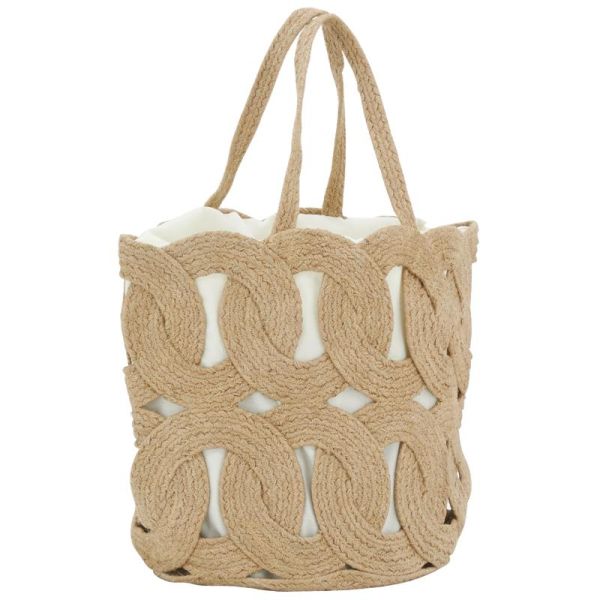 Sac en jute ajouré doublé coton