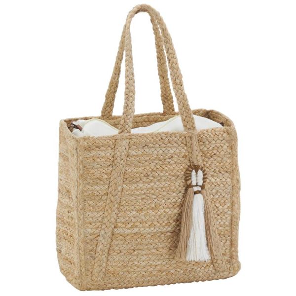 Sac rectangulaire en jute naturel