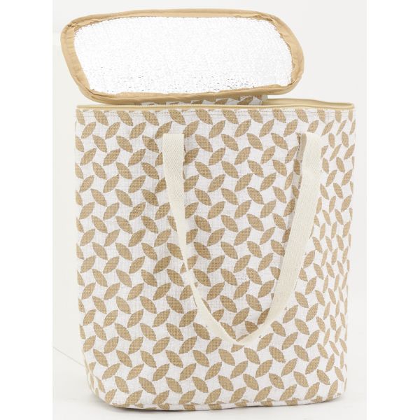 Sac lunch isotherme en jute - AUB-6084