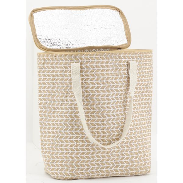 Sac lunch isotherme en jute - AUB-6077