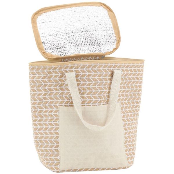 Sac lunch isotherme en jute - AUBRY GASPARD