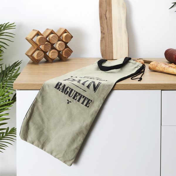 Sac à pain en coton Bistrot - CMP-3006
