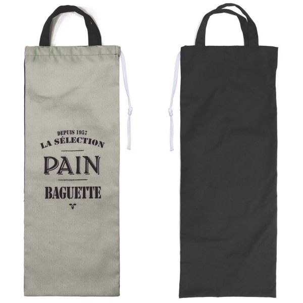 Sac à pain en coton Bistrot