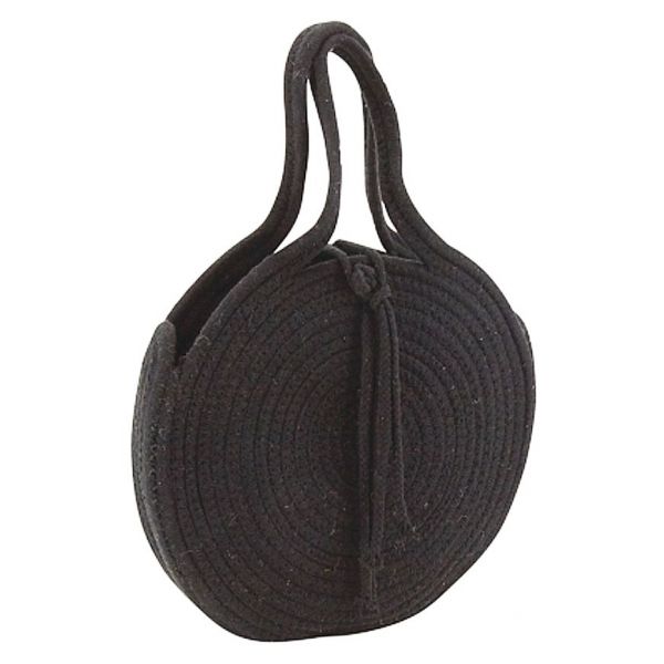 Sac rond en corde de coton et jute