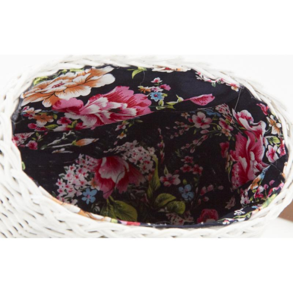 Sac en rotin laqué et cuir - AUBRY GASPARD