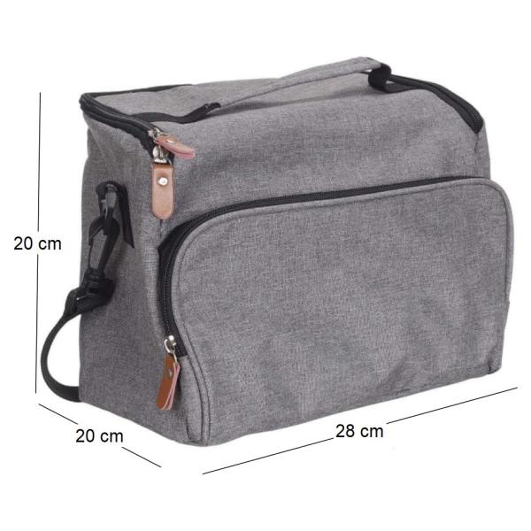 Sac de transport lunch bag en tissu - 12,51