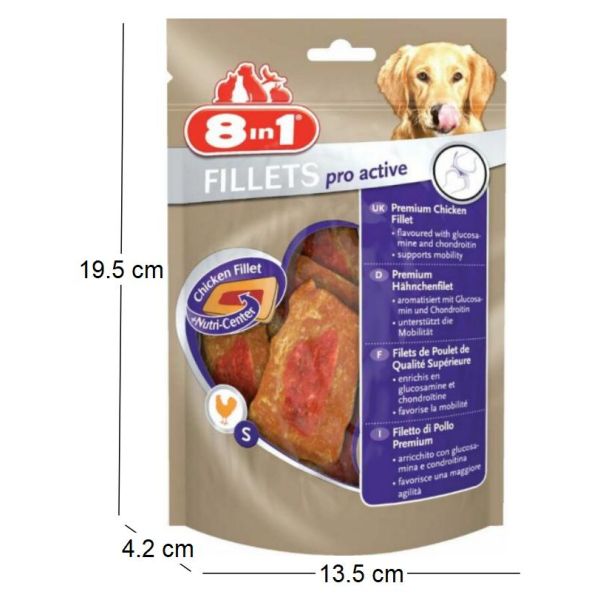 Sachet filets de poulet Pro Active pour chien - 8 IN 1