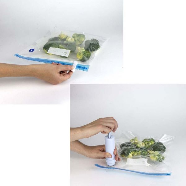 Sachet réutilisable avec pompe vide d'air (Lot de 4) - COOK CONCEPT