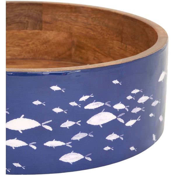 Saladier en bois émaillé Poissons - 49,90