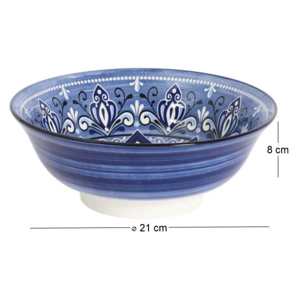 Saladier en porcelaine 21 cm Jaipur - 7,19