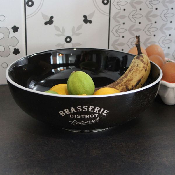 Saladiers en grès Brasserie bistrot (Lot de 2) - ANTIC LINE CRéATIONS