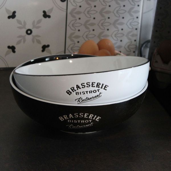 Saladiers en grès Brasserie bistrot (Lot de 2) - 7