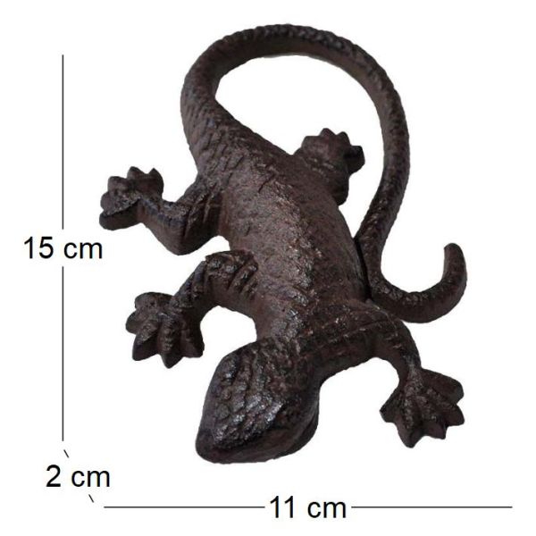 Salamandre en fonte 15 x 2 x 11 cm - LEG-0277