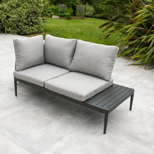 Salon d'angle de jardin 4 places en aluminium Ankara - 989