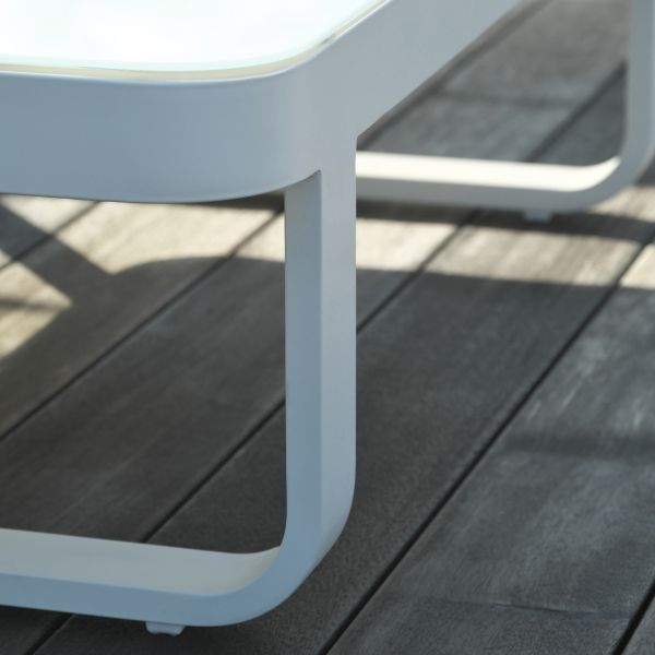 Salon bas de jardin 6 places en aluminium Barcelona - 5