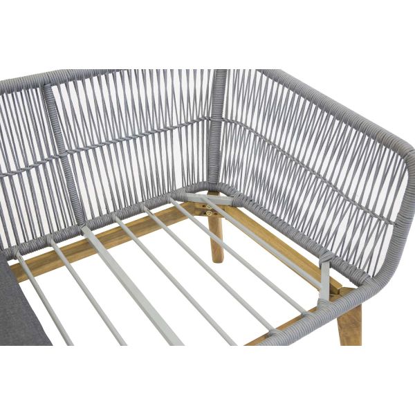 Salon détente extérieur en acacia et aluminium Chania - 999