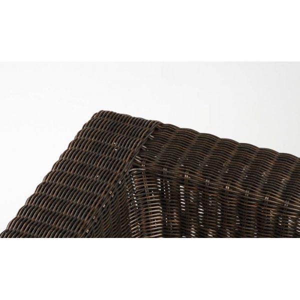 Salon de jardin Cosy 7 pièces en polyrésine mordorée - AUB-0158