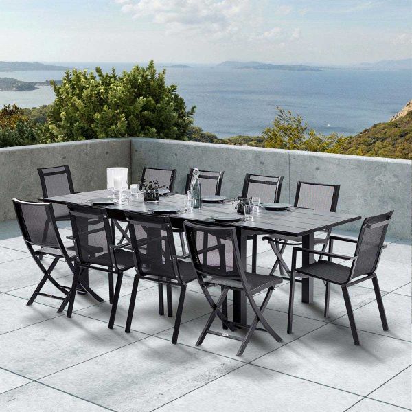 Salon de jardin en aluminium et HPL Star - 8