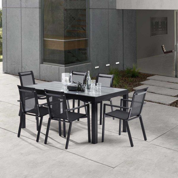 Salon de jardin en aluminium et HPL Star - 8