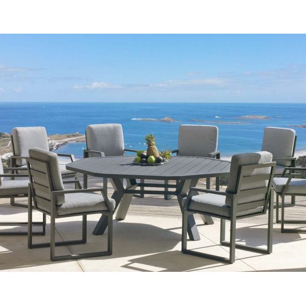 Salon de jardin aluminium 8 personnes Salon de jardin aluminium 8 personnes