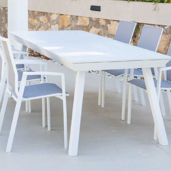 Salon de jardin en aluminium 6 personnes Madagascar - Lorca