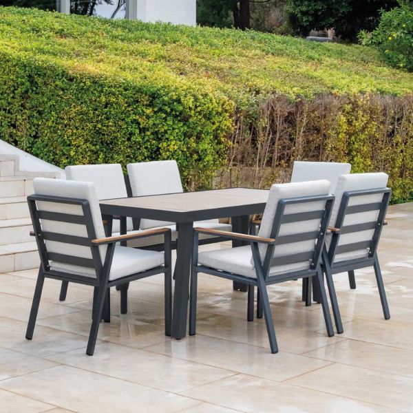 Salon de jardin en aluminium 6 personnes Turquia