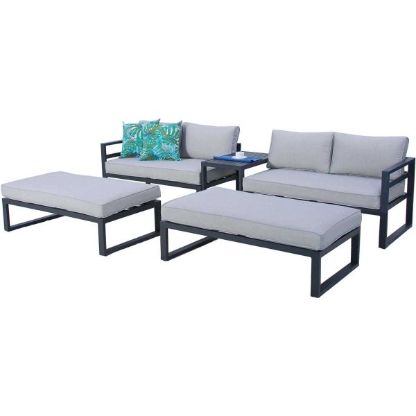 Salon de jardin en aluminium 8 personnes Waigeo - 1459