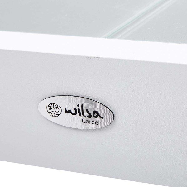 Salon de jardin en aluminium et verre White star - 5