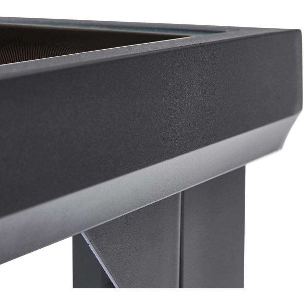 Salon de jardin en aluminium et verre trempé Black Edition - WIS-0229