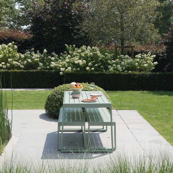 Salon de jardin en aluminium vert d'eau Rio - WILSA GARDEN