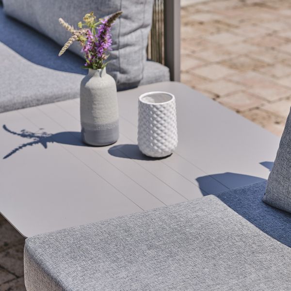 Salon de jardin d'angle 7 places en aluminium Manosque - 2389